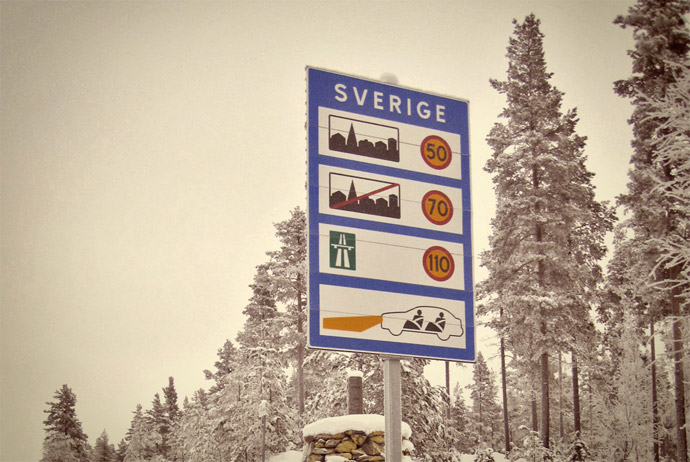 Overland travel to Sweden