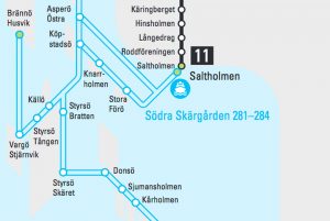 Gothenburg ferry map
