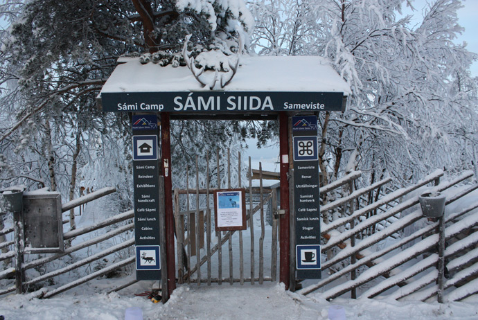 Nutti Sámi Siida, a Sami camp in Swedish Lapland