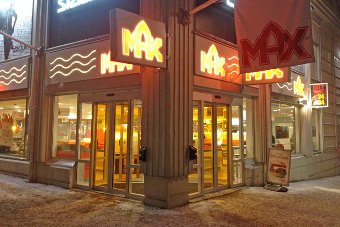 Max hamburger restaurant in Luleå