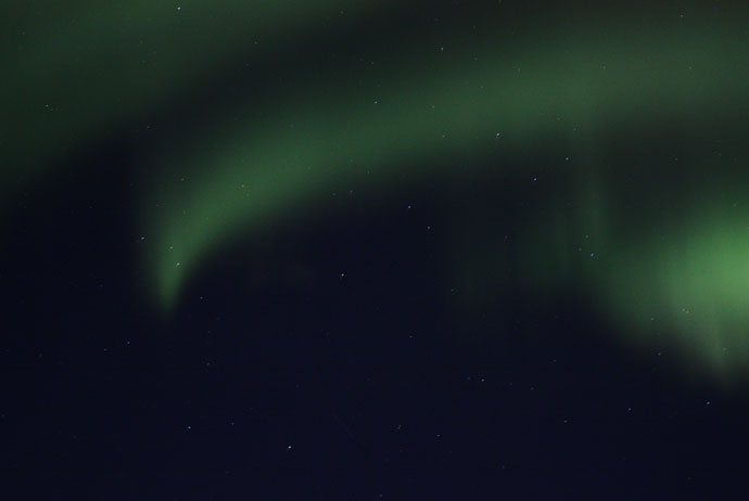 The northern lights in Abisko, Sweden