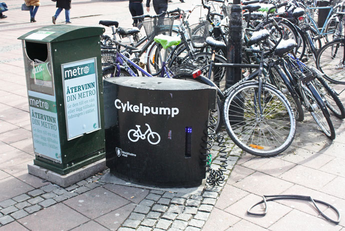 Bike pumps in Stockholm
