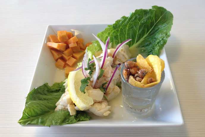 The ceviche at Kville Saluhall in Gothenburg is great value