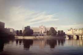 The Swedish Parliament building