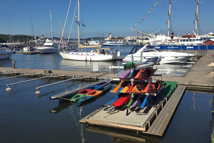 Renting a kayak is one of our ten unusual things to do in Gothenburg