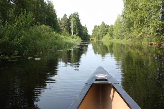 Kayaking is a great thing to do when camping in Sweden