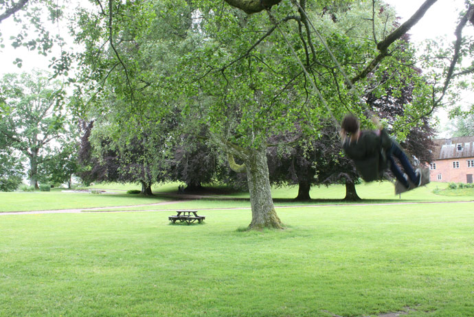 The swings at Naas Slott