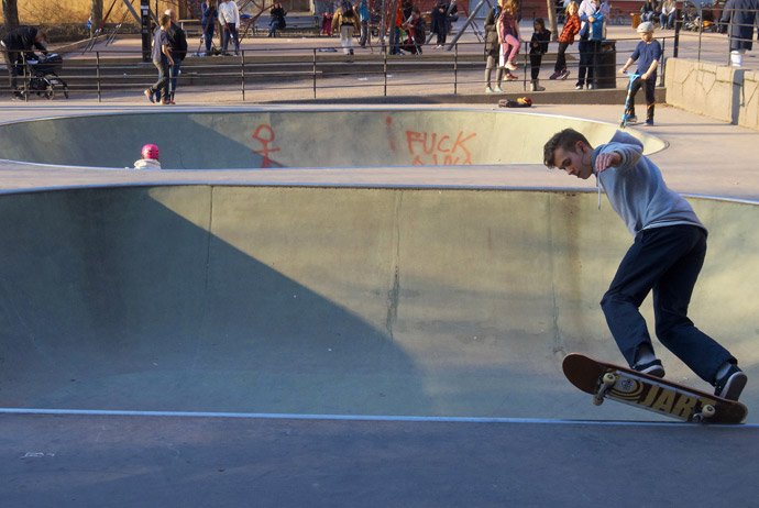 There are free skateparks across Stockholm