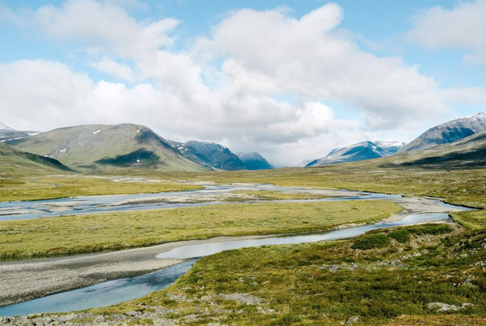 Walking the Kungsleden trail in Sweden
