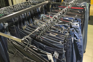 Feel-good jeans at this second-hand store in Stockholm