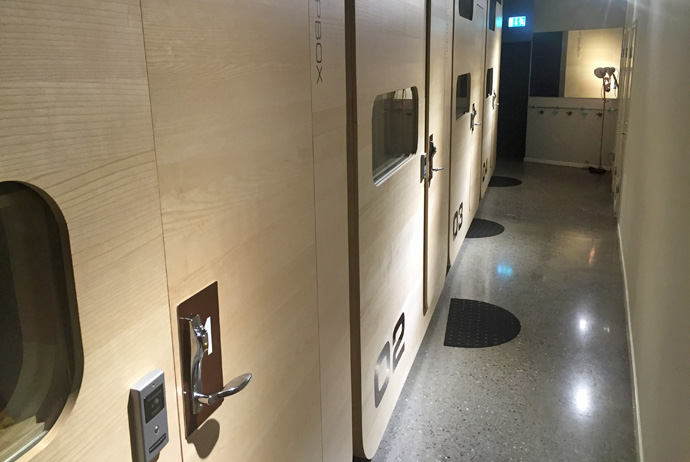 Stockholm's first capsule hotel, at the Tele2 Arena