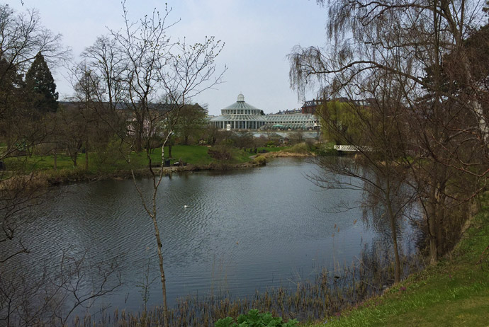 The botanical gardens in Copenhagen are free to visit