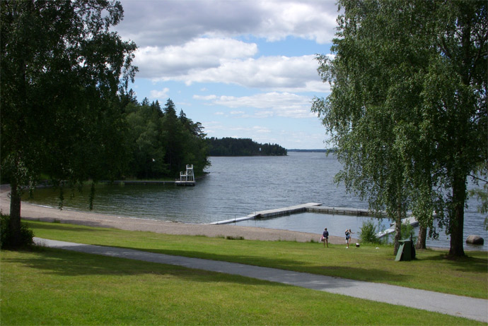 Fågelöuddebadet is a great bathing spot in Stockholm