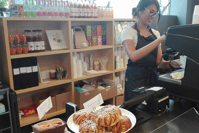 Book cafe in Stockholm