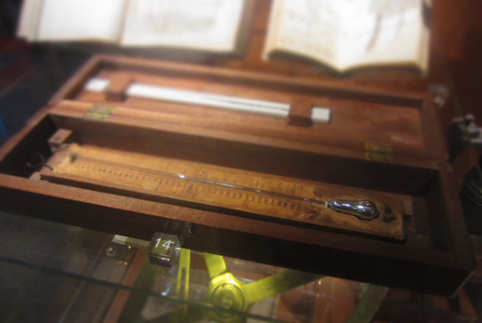 Anders Celsius' thermometer at Museum Gustavianum in Sweden 