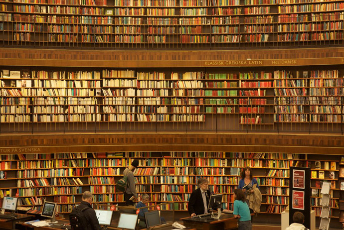 The city library in Stockholm