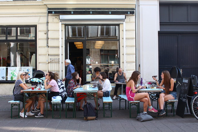 Café N is a good place for vegetarian food in Nørrebro, Copenhagen