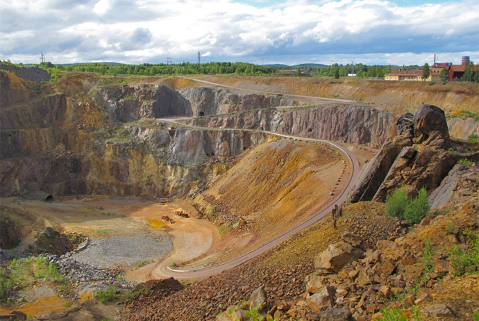 The mine in Falun, Sweden