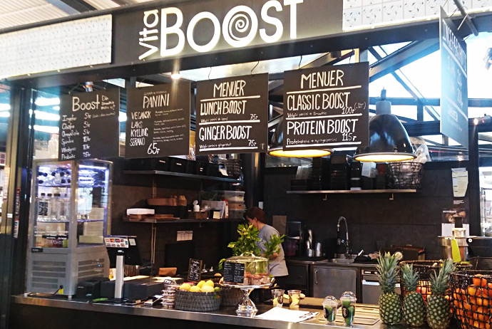 Vita Boost in Copenhagen serves healthy gluten-free snacks