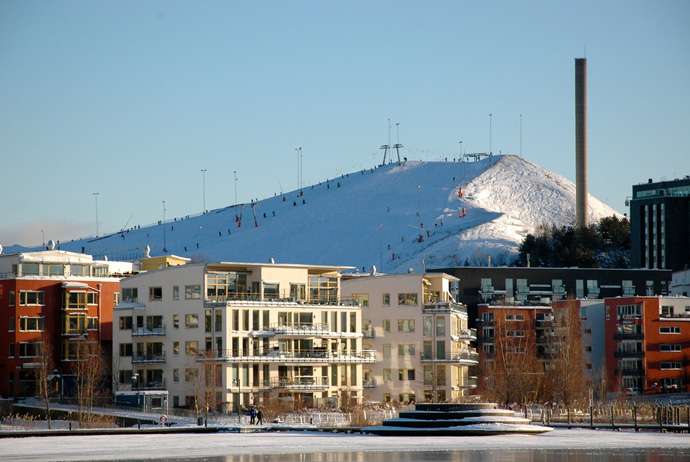 Hammarbybacken is a great place to ski in central Stockholm