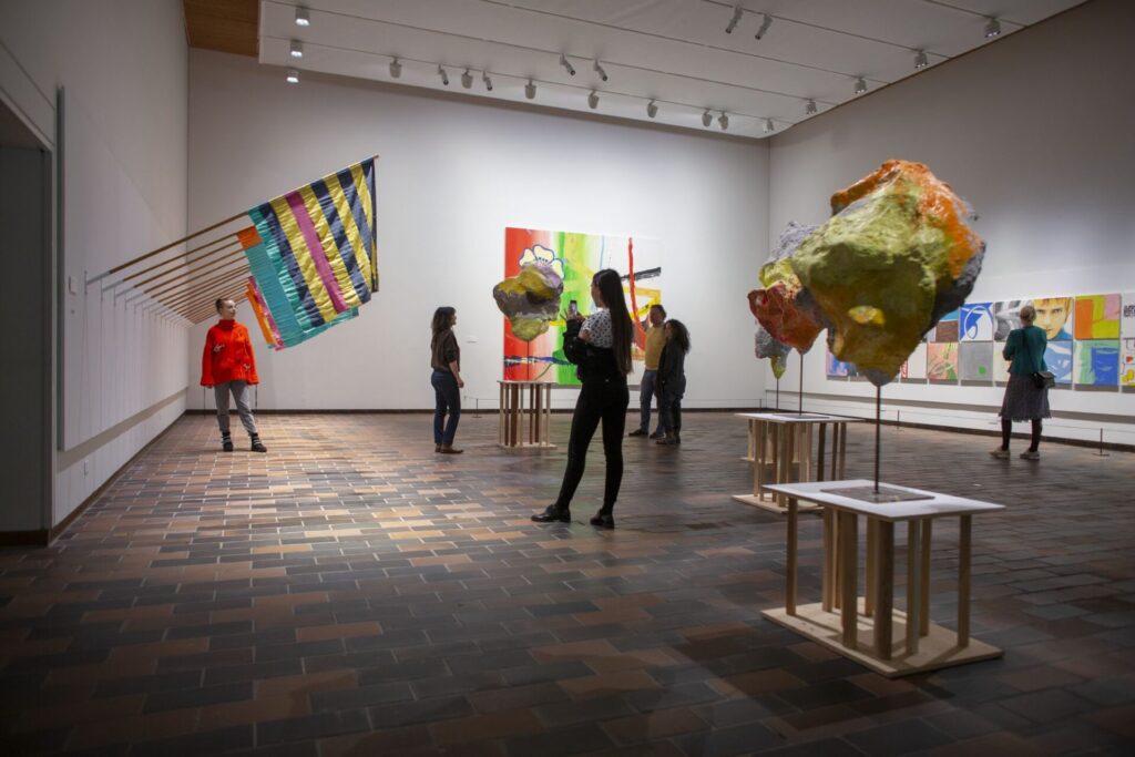 museum with modern art