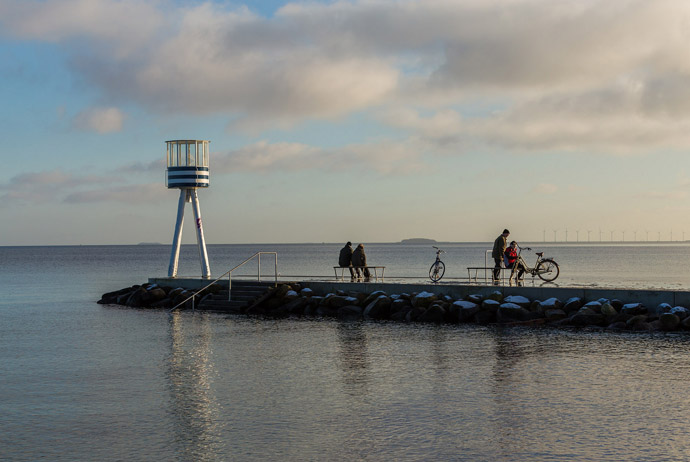 Bellevue Strand is a great beach you can reach by bike from Copenhagen