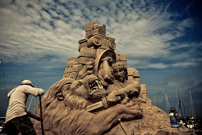 Sand Sculpture in Hundested, Denmark