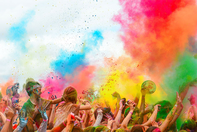 Stockholm's Color Obstacle Run is an unusual running event