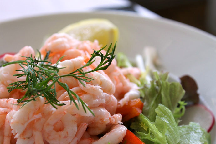 Fresh seafood on sale in Gothenburg, Sweden