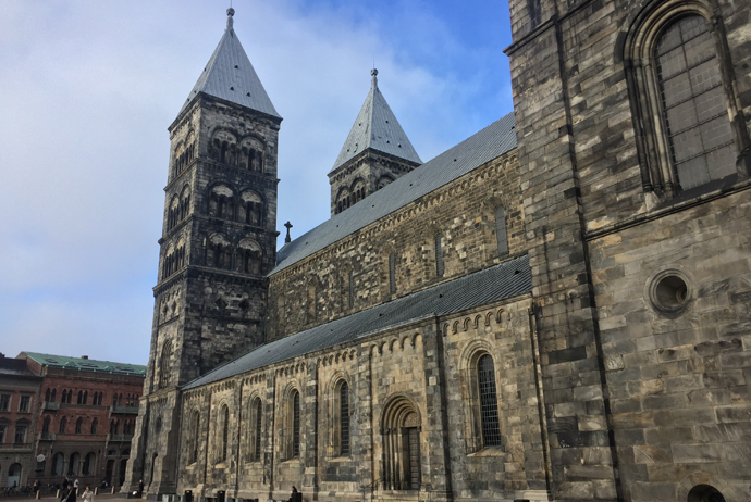 The cathedral in Lund is one of the city