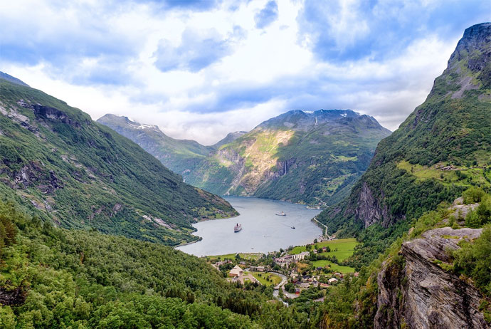 Geirangerfjord is one of the best fjords in Norway.