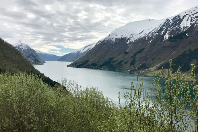 Sognefjord is a beautiful Norwegian fjord