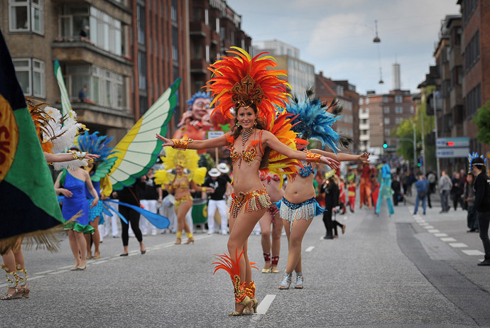 Aalborg carnival takes place in the summer