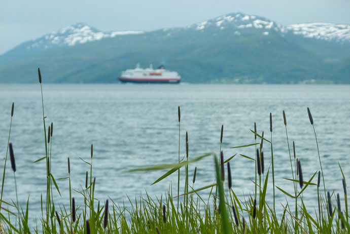 Kvaloya is a pretty island near Tromso