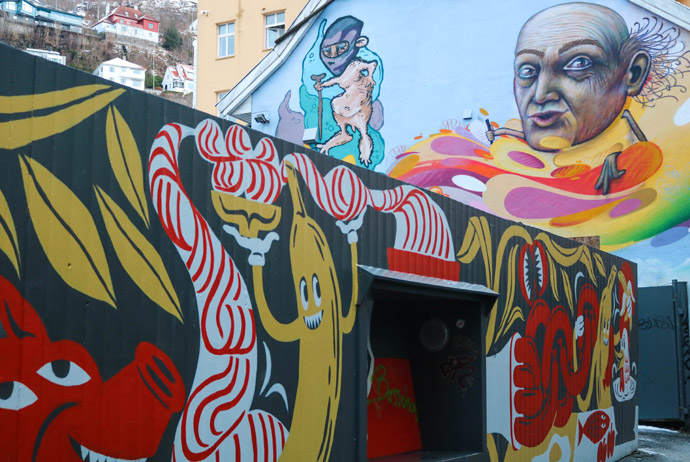 Street art is one of the best free things to do in Bergen