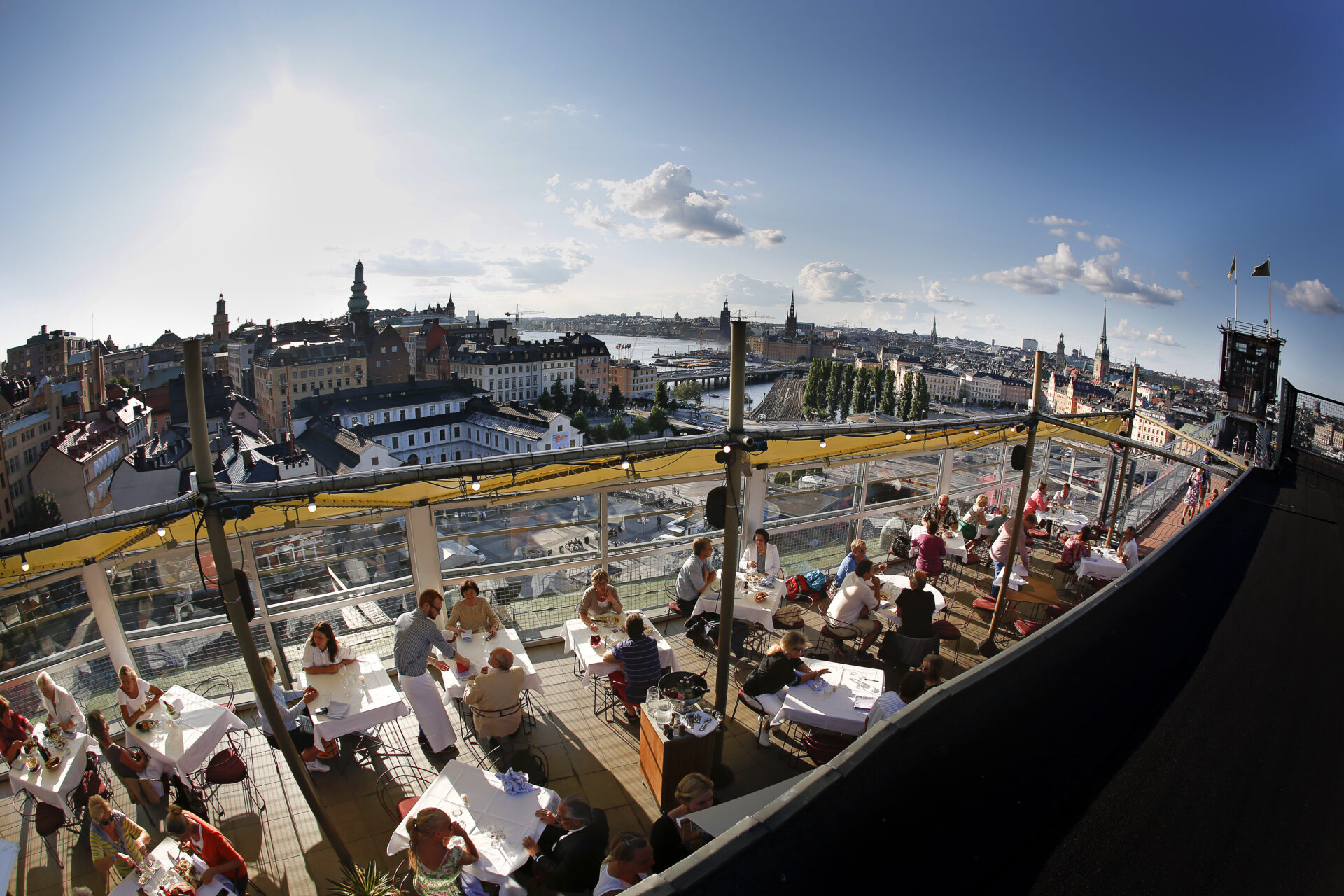 Gondolen is one of the best and most famous rooftop bars in Stockholm