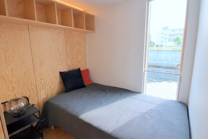 You can rent this waterfront apartment in Copenhagen through Airbnb