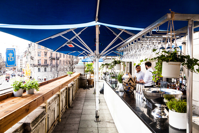 Dramatenterrassen is a nice terrace bar in Stockholm