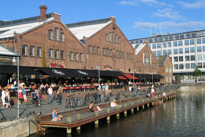 Solsiden is a good place for a beer in Trondheim