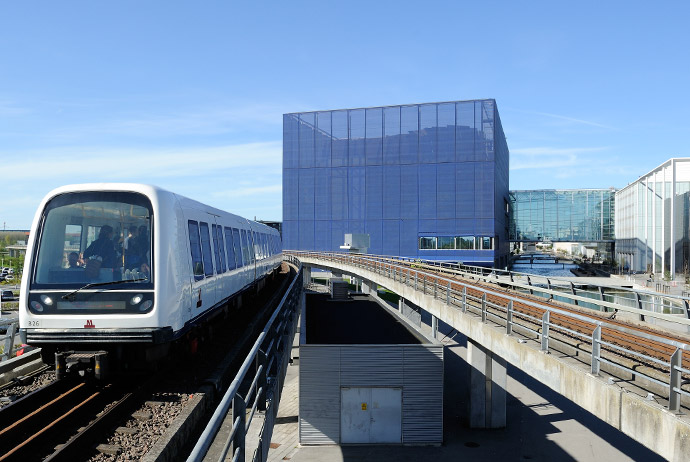 Copenhagen's metro links the airport with the city