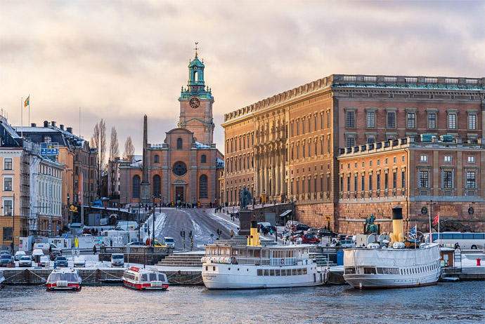 The Royal Palace is a good winter attraction in Stockholm