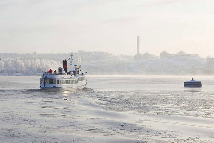 Stockholm winter boat tour