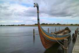 The Viking boat museum in Ladby, Denmark