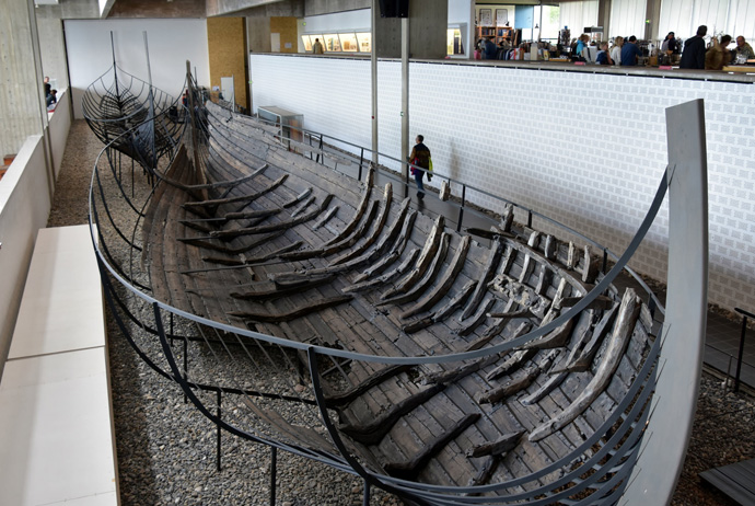 The Viking Ship museum in Roskilde, a 30 minute journey from Copenhagen