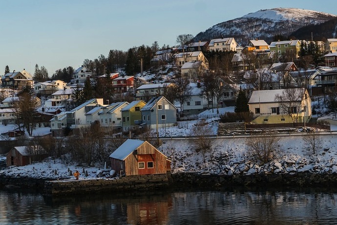 Tromso houses, Norway