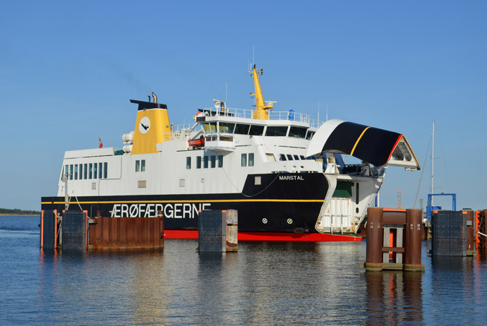 The ferry to Aero in Denmark