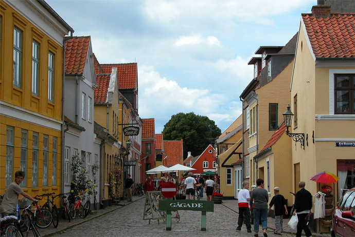 The pretty streets of Ærøskøbing