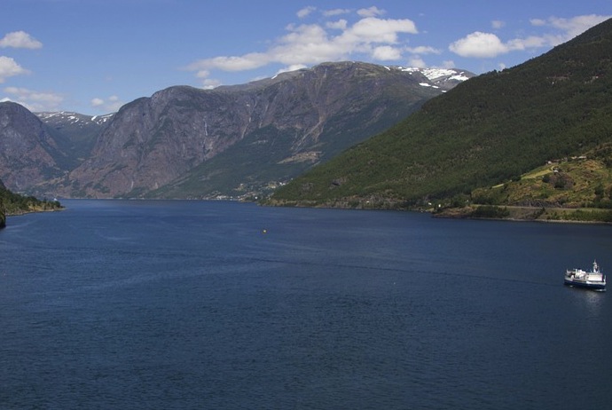 View of the fjord from Flam