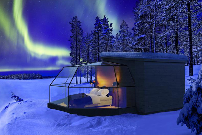 The igloo hotel in Finland