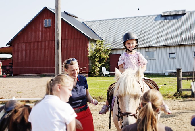 Horse riding is a fun way to meet people in Stockholm